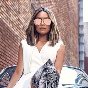 x Desi Perkins High Key 60mm Aviator Sunglasses